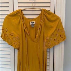 Mustard yellow sun dress